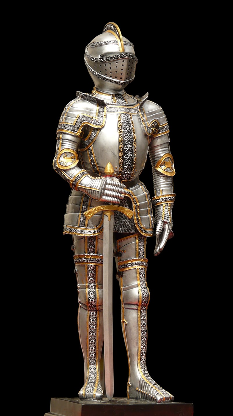 Medieval knight attire